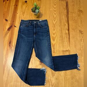 Rag & Bone Nina High-Rise Cigarette Ankle Jeans Raw Hem Women’s Size 25